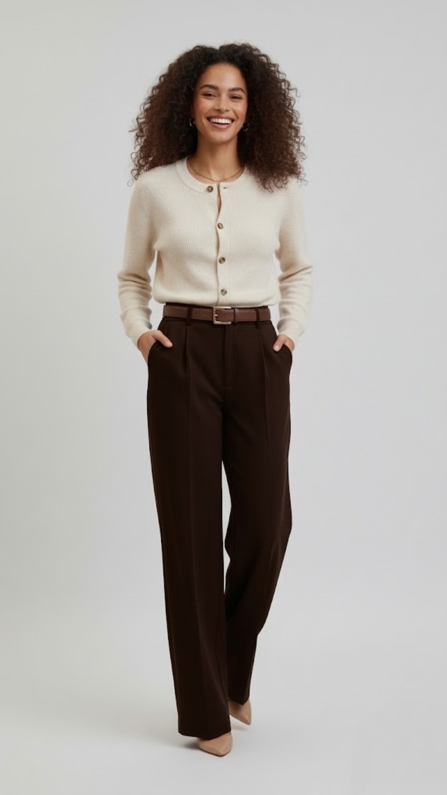 Erum Loose Chocolate Brown Pant