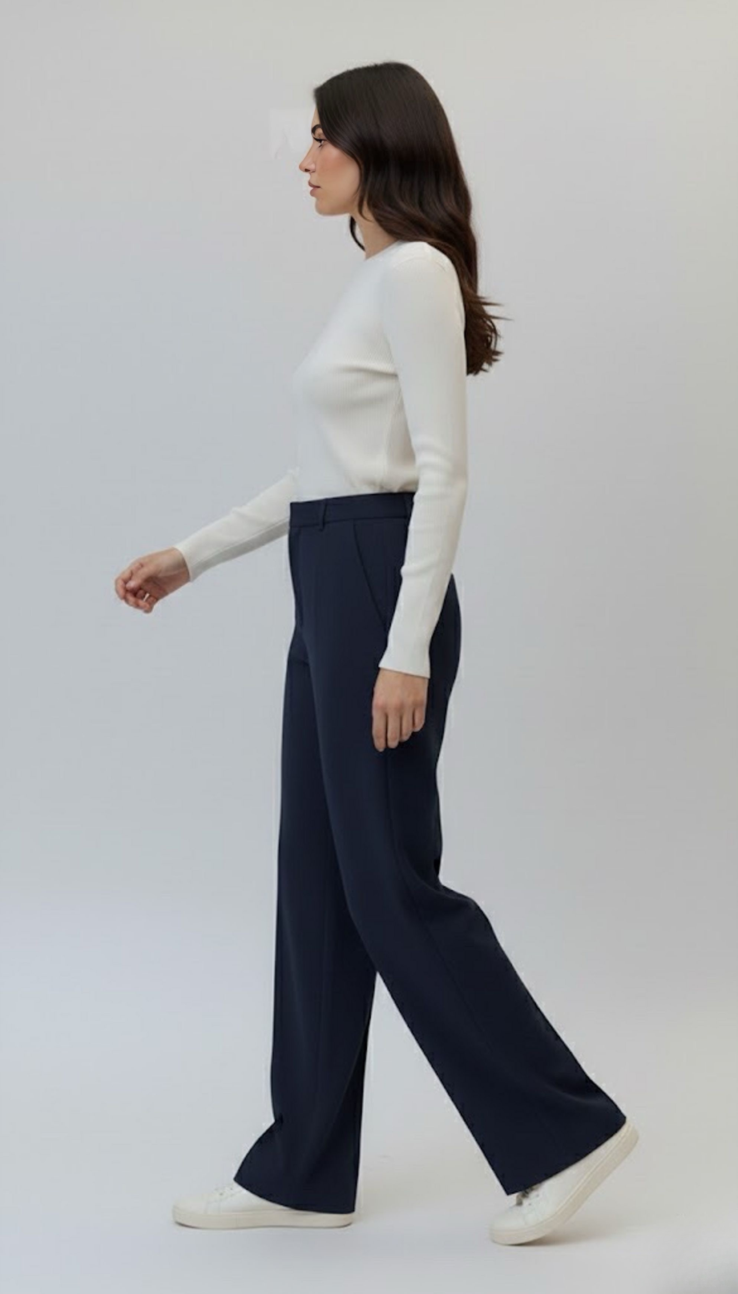 Erum Loose Navy Blue Pant