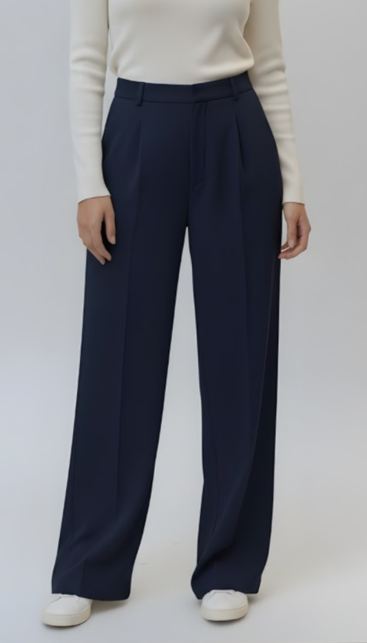 Erum Loose Navy Blue Pant
