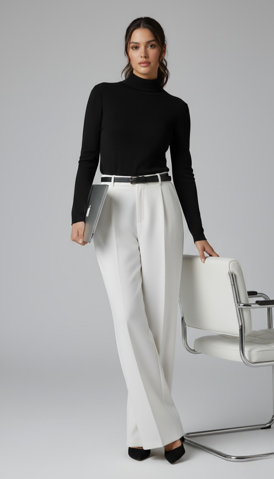 Erum loose White Pant