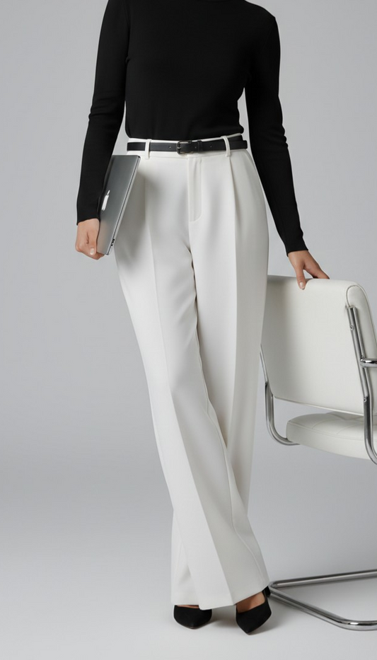 Erum loose White Pant