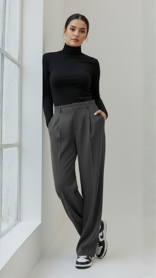 Erum loose Dark Grey Pant