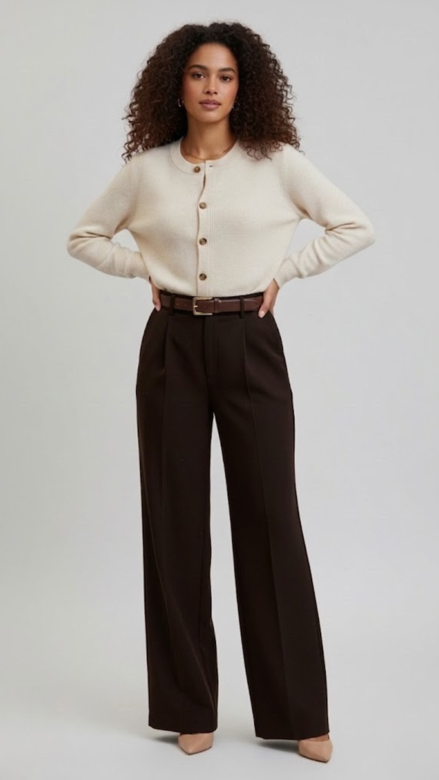 Erum Loose Chocolate Brown Pant