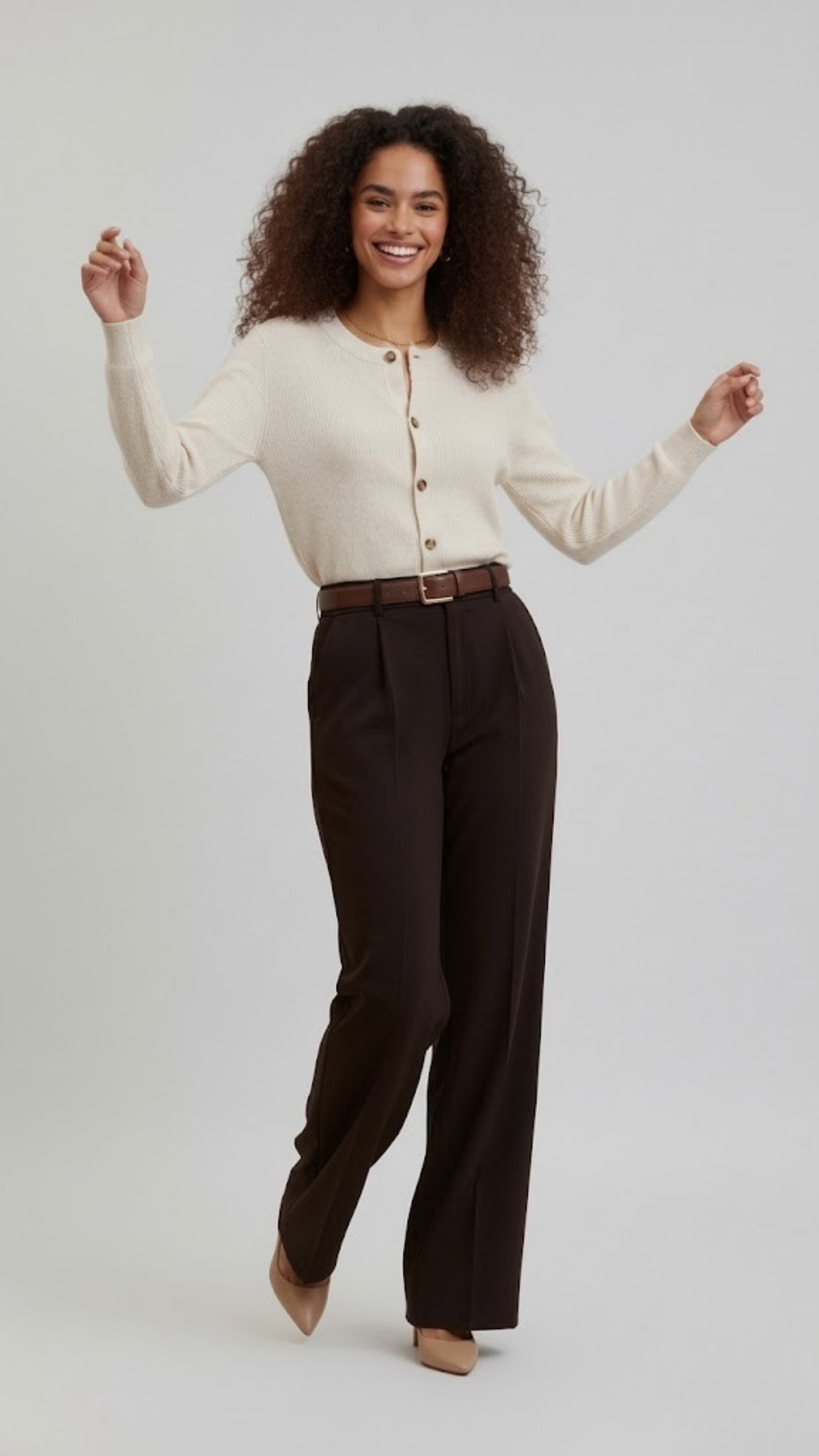 Erum Loose Chocolate Brown Pant
