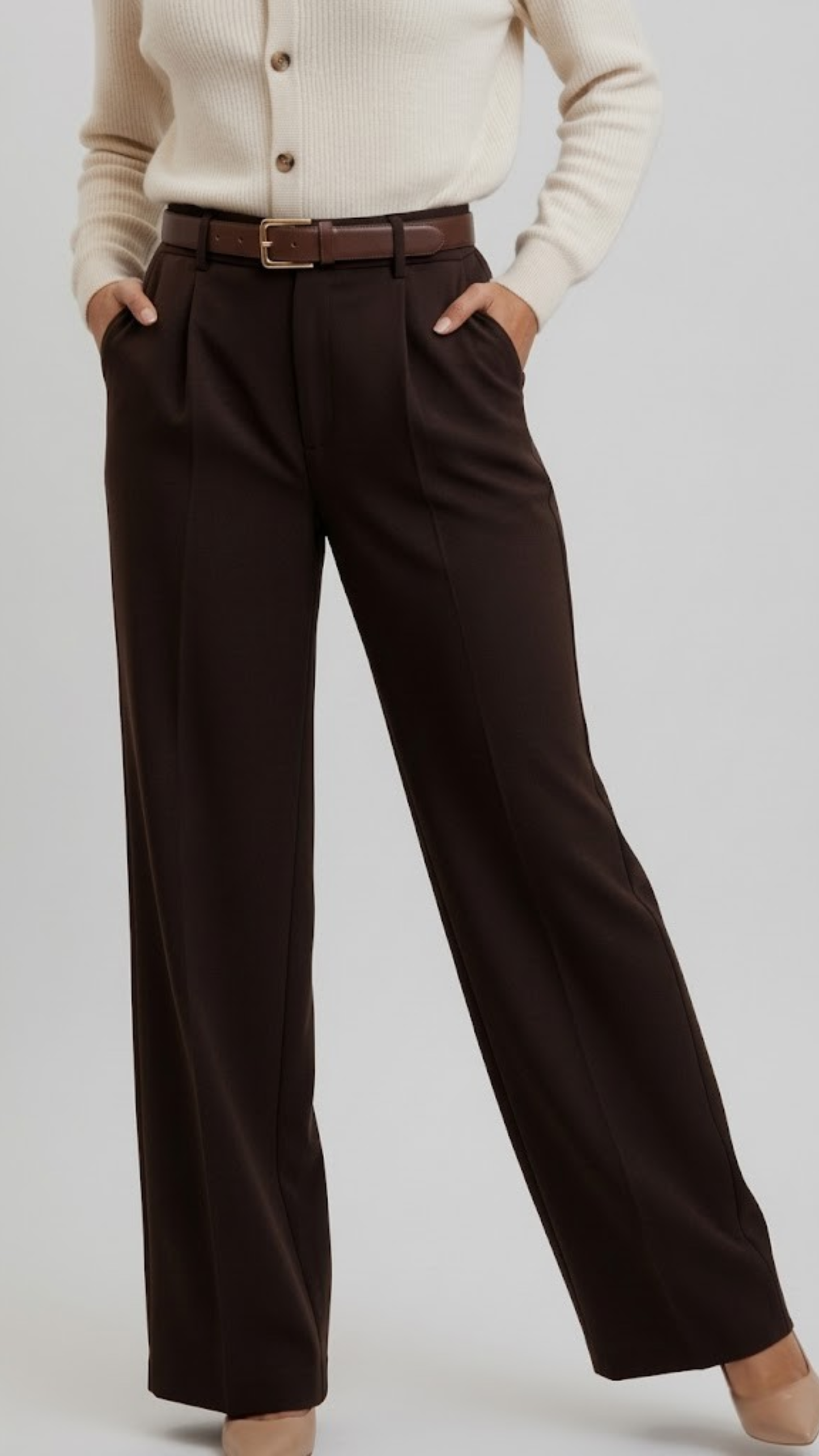 Erum Loose Chocolate Brown Pant