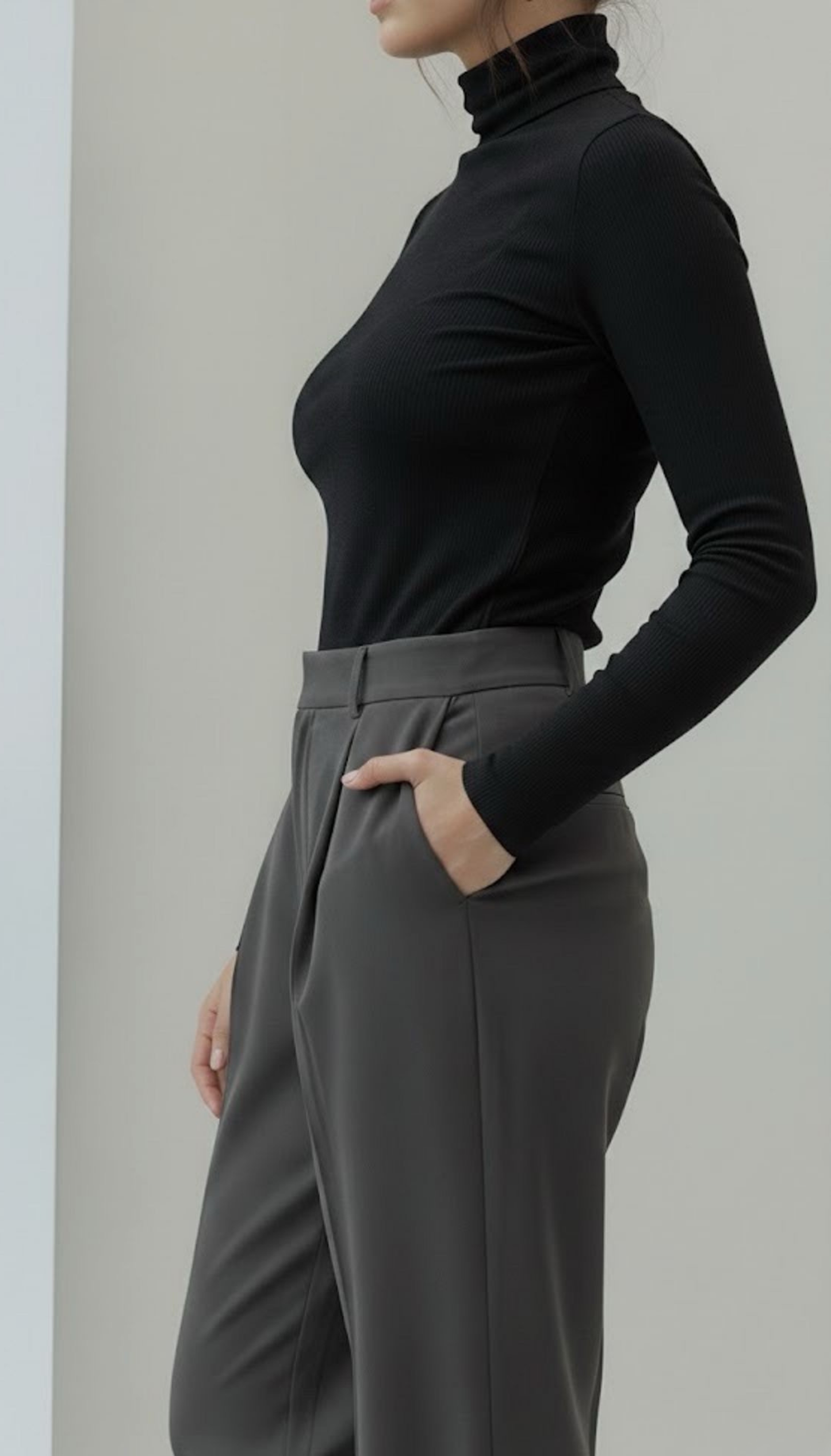 Erum loose Dark Grey Pant