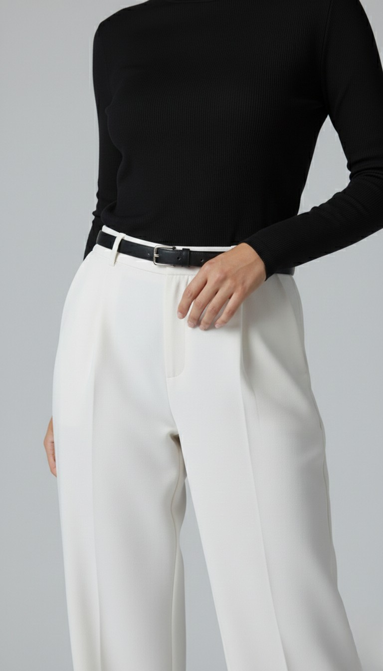Erum loose White Pant