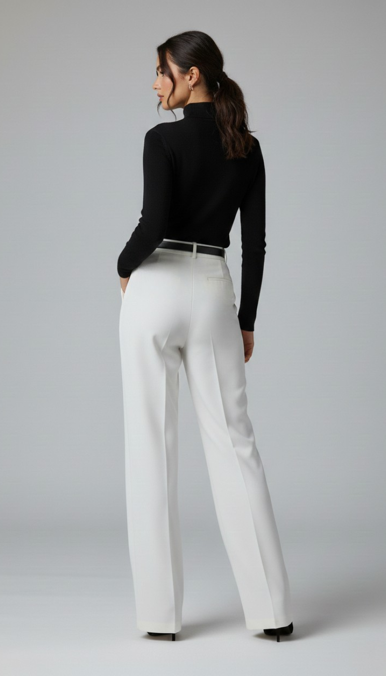 Erum loose White Pant