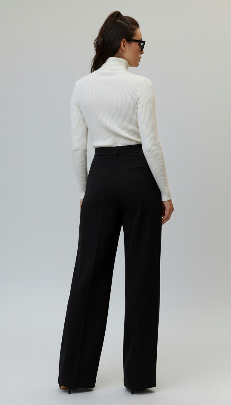 Erum Loose Black Pant