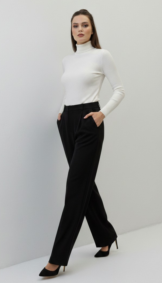 Erum Loose Black Pant