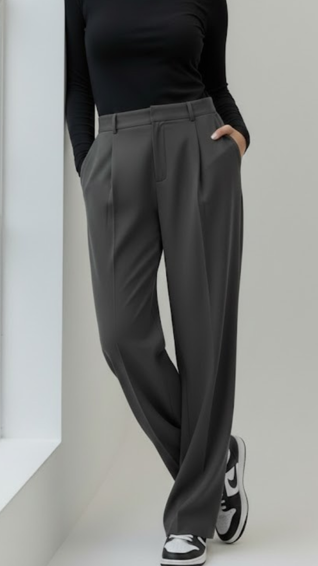 Erum loose Dark Grey Pant