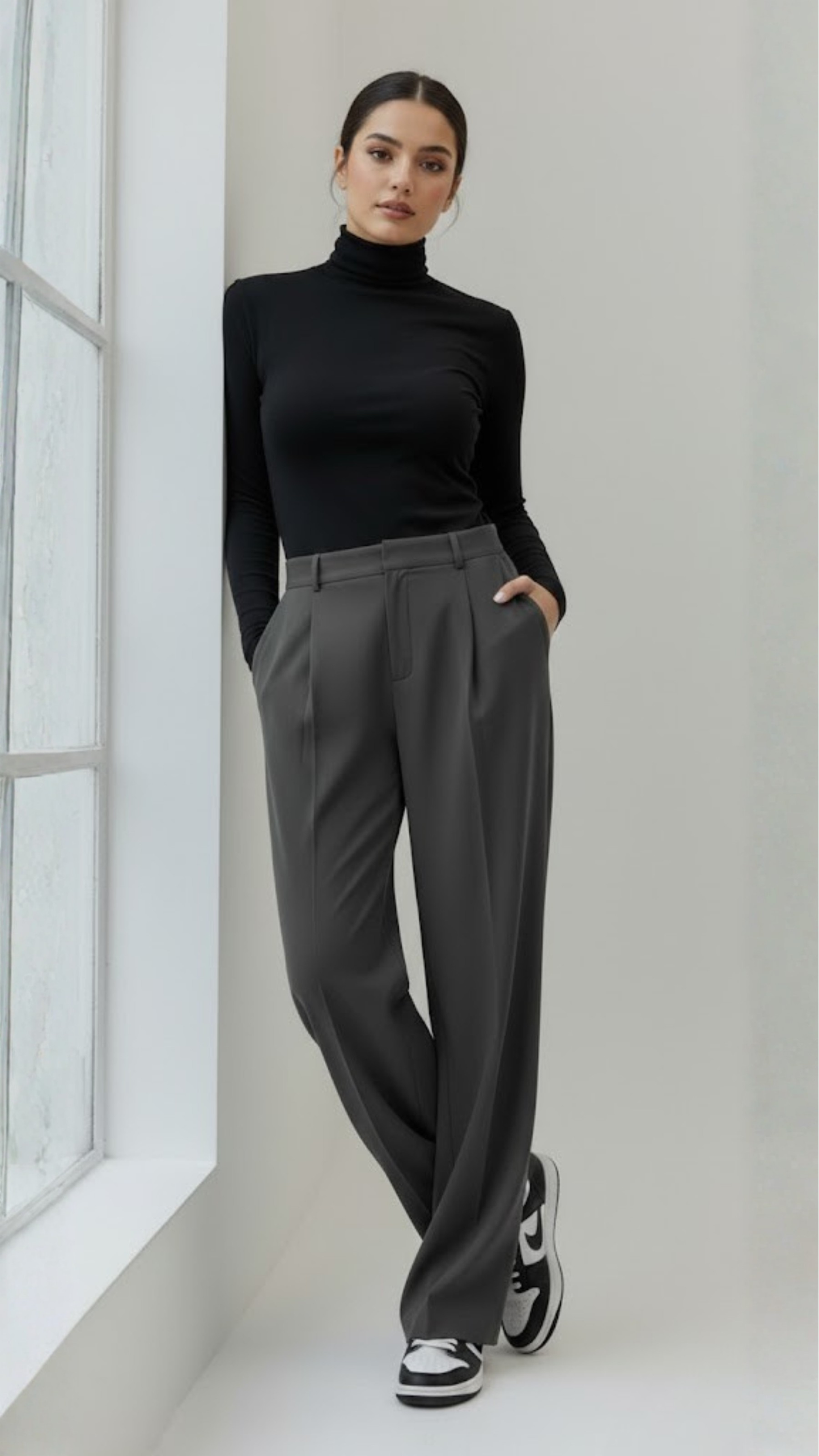 Erum loose Dark Grey Pant